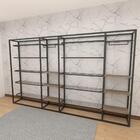 Closet Araras, Guarda Roupas Aberto Industrial Com 34 Peças P