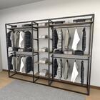 Closet Araras, Guarda Roupas Aberto Industrial Com 34 Peças P