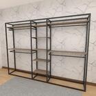 Closet Araras, Guarda Roupas Aberto Industrial Com 34 Peças P