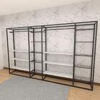 Closet Araras, Guarda Roupas Aberto Industrial Com 34 Peças P