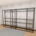 Closet Araras, Guarda Roupas Aberto Industrial Com 36 Peças P