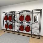 Closet Araras, Guarda Roupas Aberto Industrial Com 36 Peças P