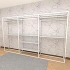 Closet Araras, Guarda Roupas Aberto Industrial Com 37 Peças B