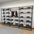 Closet Araras, Guarda Roupas Aberto Industrial Com 37 Peças P