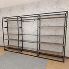 Closet Araras, Guarda Roupas Aberto Industrial Com 37 Peças P