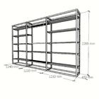 Closet Araras, Guarda Roupas Aberto Industrial Com 37 Peças P