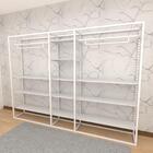 Closet Araras, Guarda Roupas Aberto Industrial Com 38 Peças B