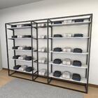 Closet Araras, Guarda Roupas Aberto Industrial Com 38 Peças P