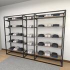 Closet Araras, Guarda Roupas Aberto Industrial Com 38 Peças P