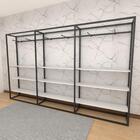 Closet Araras, Guarda Roupas Aberto Industrial Com 39 Peças P