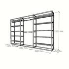 Closet Araras, Guarda Roupas Aberto Industrial Com 39 Peças P