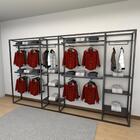 Closet Araras, Guarda Roupas Aberto Industrial Com 40 Peças P