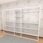 Closet Araras, Guarda Roupas Aberto Industrial Com 42 Peças B