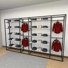 Closet Araras, Guarda Roupas Aberto Industrial Com 42 Peças P