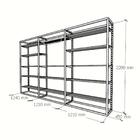 Closet Araras, Guarda Roupas Aberto Industrial Com 43 Peças P