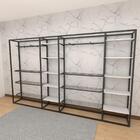 Closet Araras, Guarda Roupas Aberto Industrial Com 46 Peças P