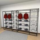 Closet Araras, Guarda Roupas Aberto Industrial Com 46 Peças P