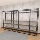 Closet Araras, Guarda Roupas Aberto Industrial Com 48 Peças P