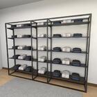 Closet Araras, Guarda Roupas Aberto Industrial Com 48 Peças P