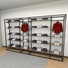 Closet Araras, Guarda Roupas Aberto Industrial Com 56 Peças P