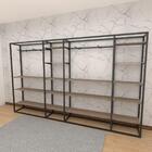 Closet Araras, Guarda Roupas Aberto Industrial Com 58 Peças P