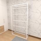 Closet Araras, Guarda Roupas Aberto Industrial Com 6 Peças Br