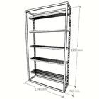 Closet Araras, Guarda Roupas Aberto Industrial Com 6 Peças Br