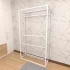 Closet Araras, Guarda Roupas Aberto Industrial Com 7 Peças Br