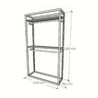 Closet Araras, Guarda Roupas Aberto Industrial Com 9 Peças Br