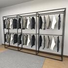 Closet Araras, Guarda Roupas Aberto Industrial Com 9 Peças Pr