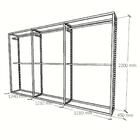 Closet Araras, Guarda Roupas Aberto Industrial Com 9 Peças Pr