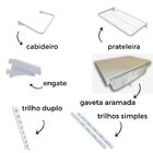 Closet Armário Aramado Modulado Gaveta Prateleira 2,20m Br