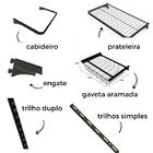 Closet Armário Aramado Modulado Gaveta Prateleira 2,20m Pt