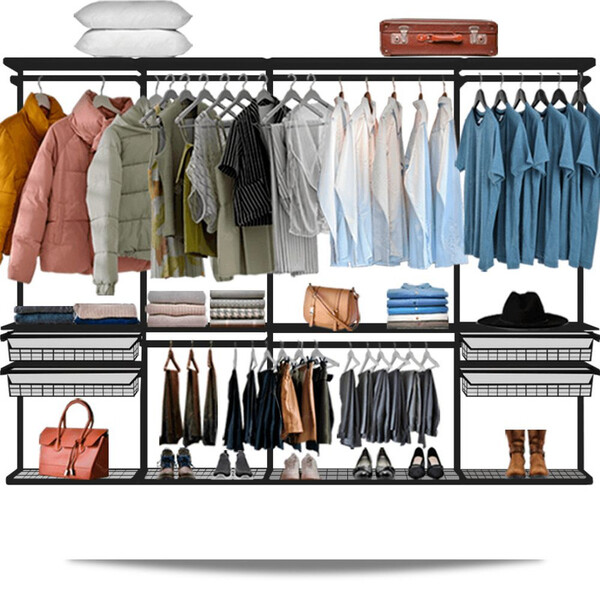 Closet Armário Aramado Modulado Gaveta Prateleira 2,80m Pt