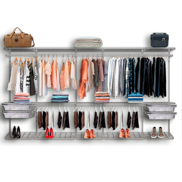 Closet Armário Aramado Modulado Gaveta Prateleira 3,70m Br