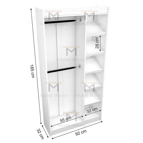 骸ページ Closet, Armário, Cabideiro Duplo E Sapateira M67.2020.b | Leroy Merlin