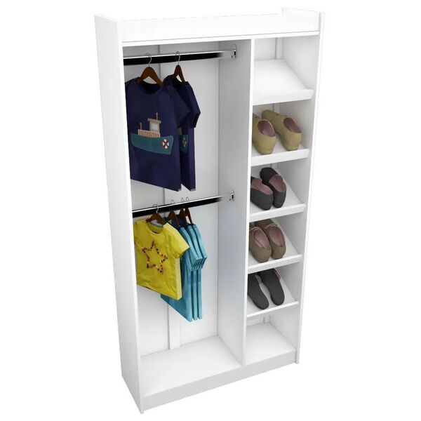 Closet, Armário, Cabideiro Duplo E Sapateira M67.2020.b