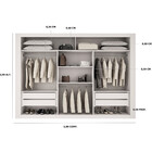 Closet Berlim Convencional 4 Gavetas Rufato