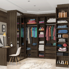 Closet Cabideiro e Gaveteiro 236x80,4x54,5cm Nogueira Prime Luciane