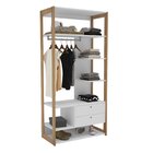 Closet Cali 2 Gavetas Branco/aveiro
