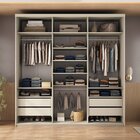 Closet Casal 100% Mdf 208cm 4 Gavetas Moutier Panna