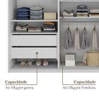 Closet Casal 100% Mdf 208cm 4 Gavetas Moutier Urbi