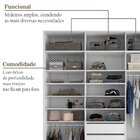 Closet Casal 100% Mdf Bp 208,5cm 3 Gavetas Sion Branco