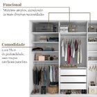 Closet Casal 100% Mdf Bp 237cm 3 Gavetas Monreale Bege
