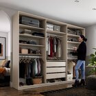 Closet Casal 100% Mdf Bp 237cm 3 Gavetas Monreale Bege