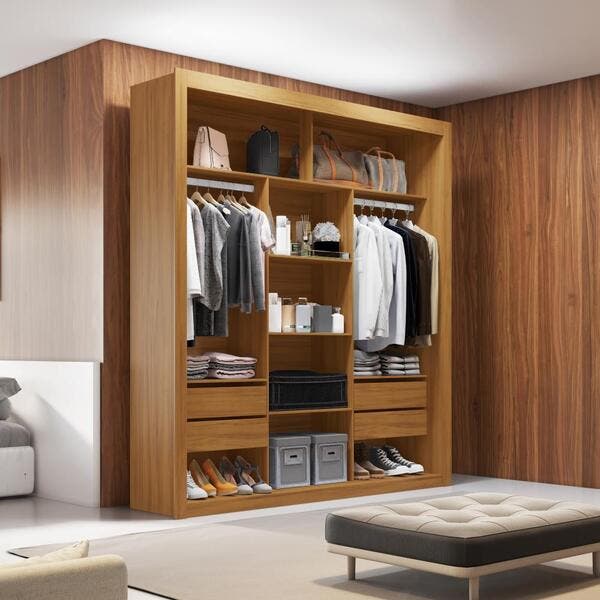 Closet Casal 4 Gavetas Amoudi Móveis | Black Friday Leroy Merlin