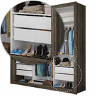 Closet Casal Clarice 4 Gavetas Carioca Moveis