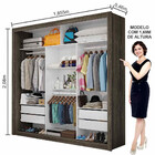 Closet Casal Clarice 4 Gavetas Carioca Moveis
