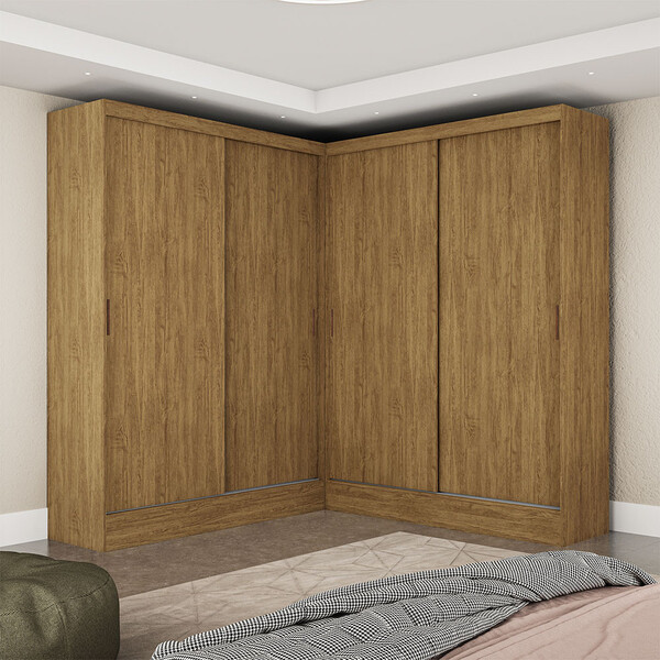 Closet Casal Duplo Belém 4 Portas 4 Gavetas Carioca Móveis