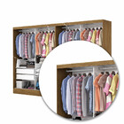 Closet Casal Duplo Belém 4 Portas 4 Gavetas Carioca Móveis